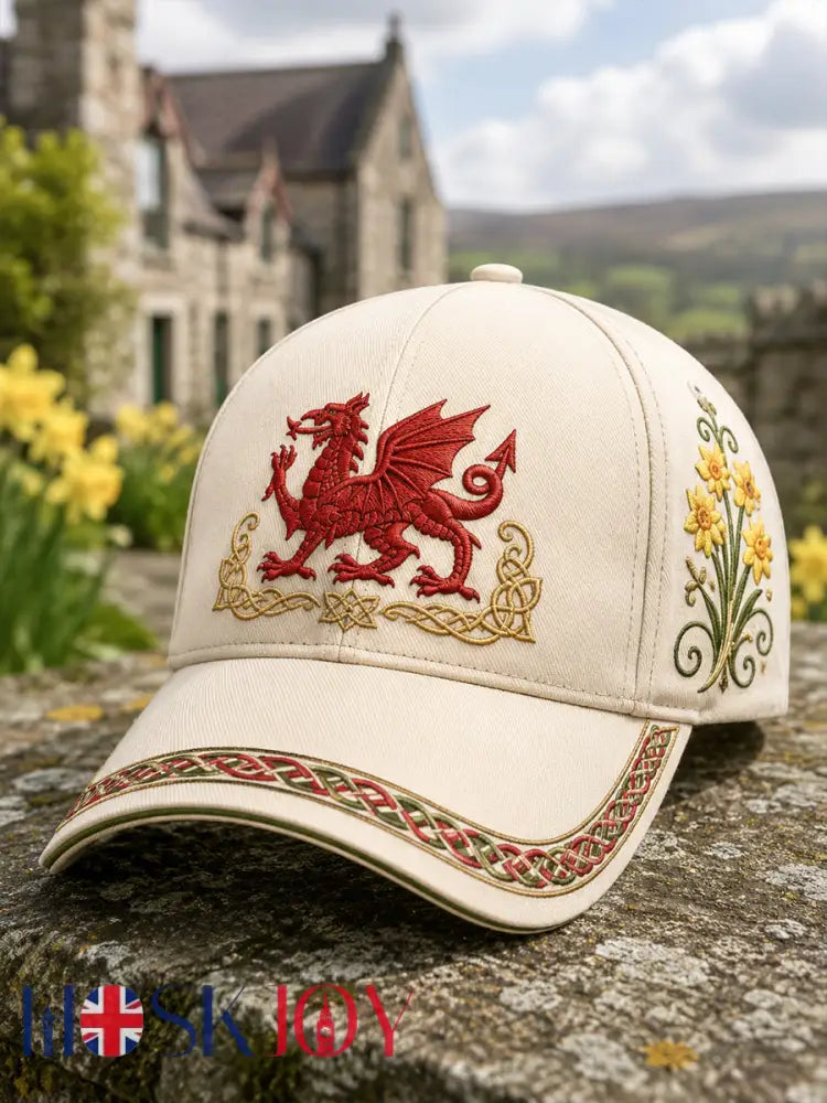 Unisex Welsh Red Dragon Cultural Elements Art Print Casual Hat - A / ONE