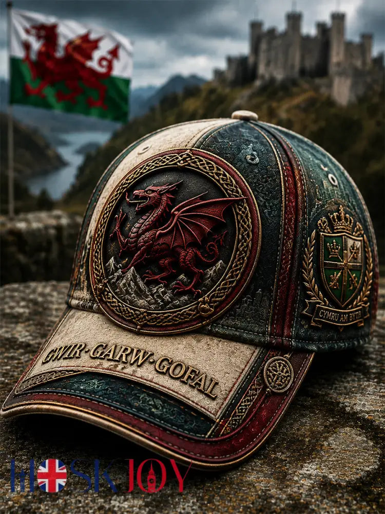 Unisex Welsh Red Dragon Printed Hat - As picture / ONE