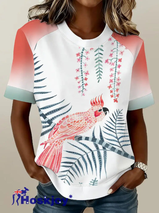Women’s Australian Cockatoo Print T-Shirt - A / S