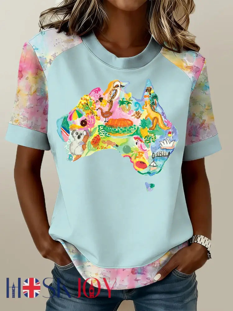 Women’s Australian Day Print T-Shirt A / S