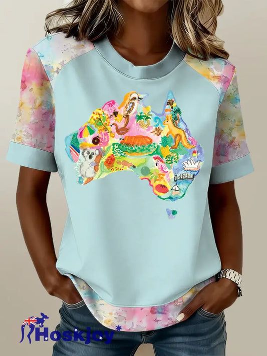 Women’s Australian Day Print T-Shirt A / S
