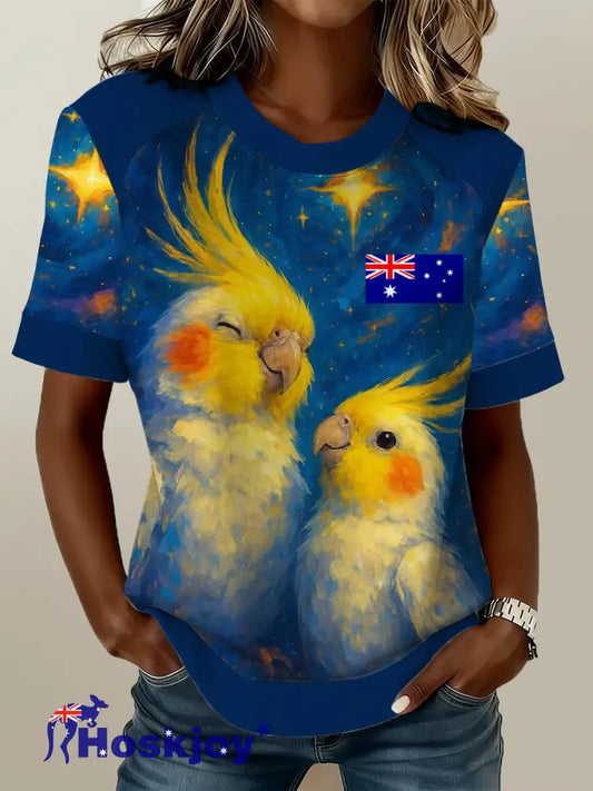 Women’s Australian-Themed Graphic Print T-Shirt A / S