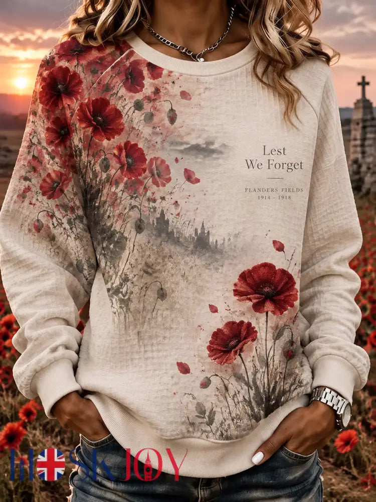 Women’s British Remembrance Day Printed Sweatshirt - A / S