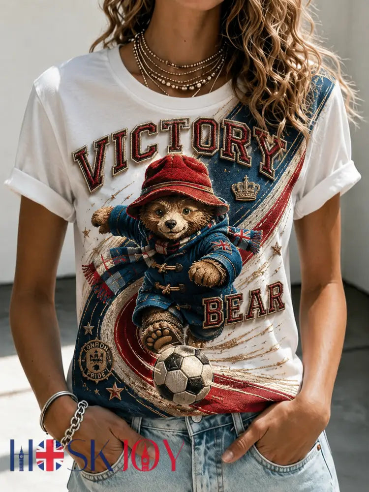 Women’s Paddington Bear Football Short-Sleeved T-Shirt - A / S