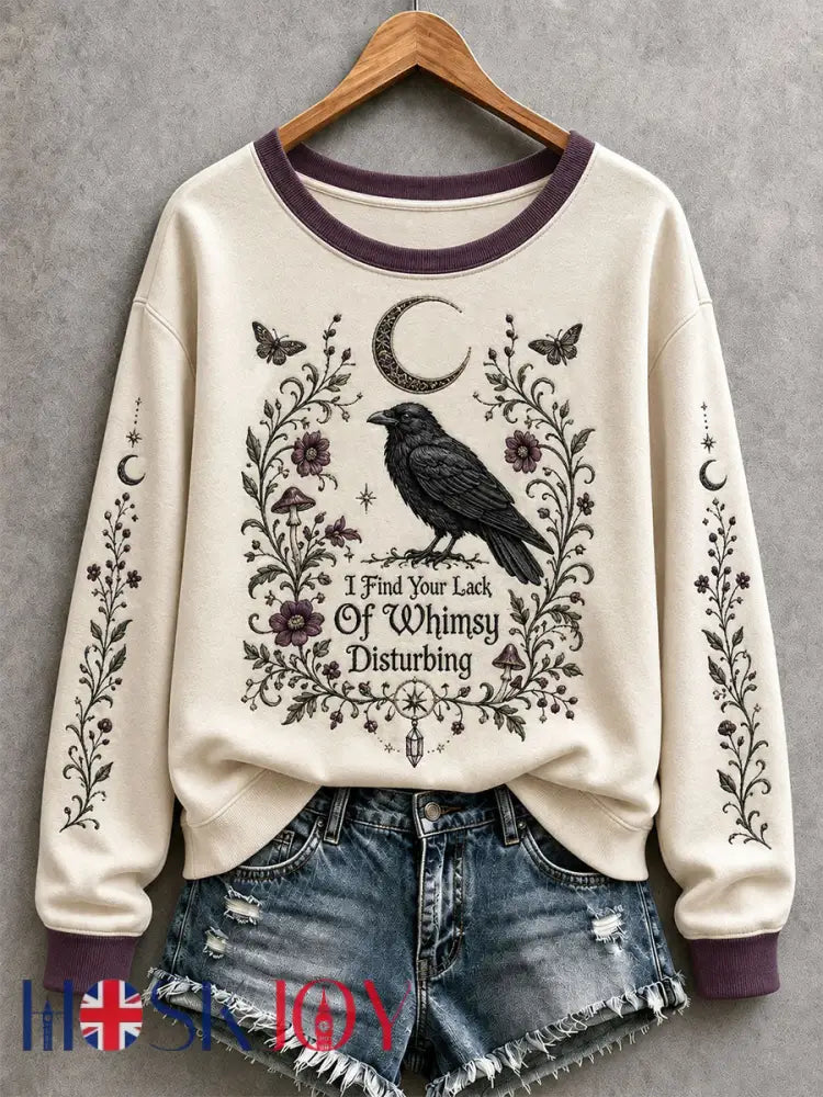 Women’s I Find Your Lack Of Whimsy Disturbing Sweatshirt - Creamy-White / S