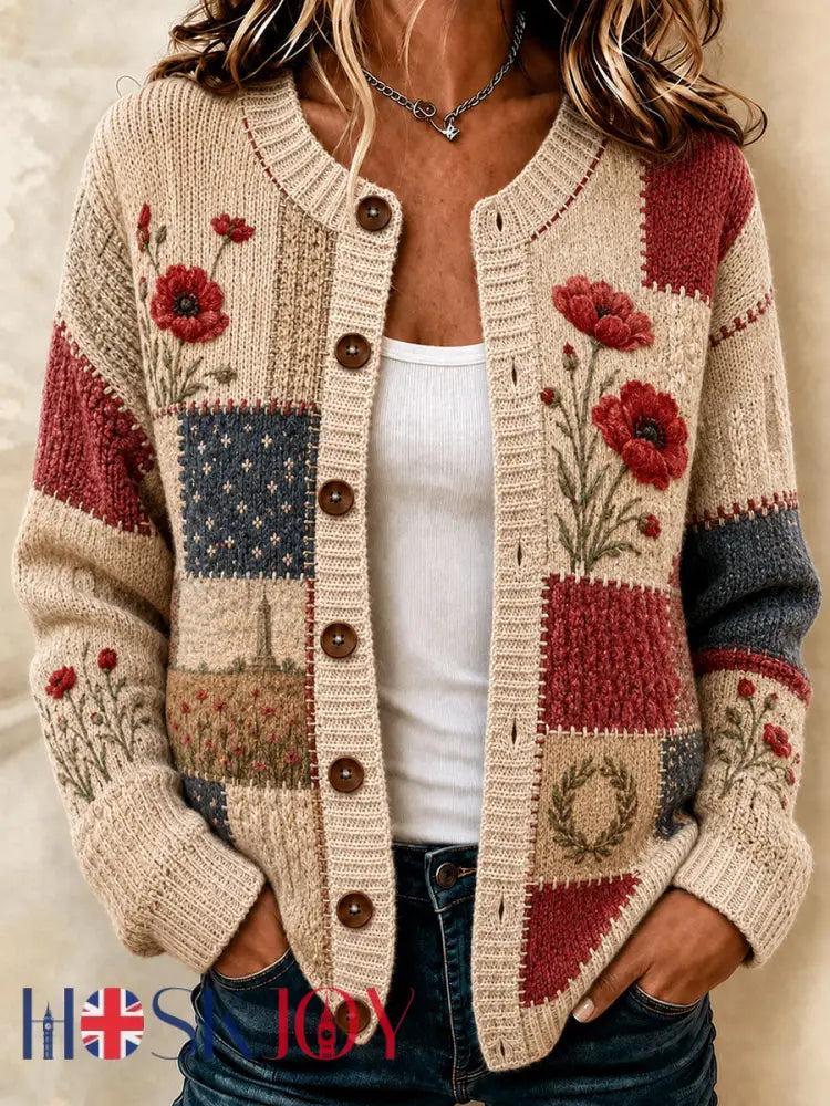 Women’s Lest We Forget Cardigan - As picture / S