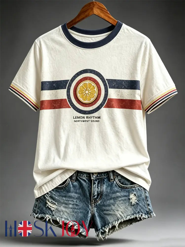 Women’s Modern Culture Lover Printed short-sleeved T-shirt - As picture / S