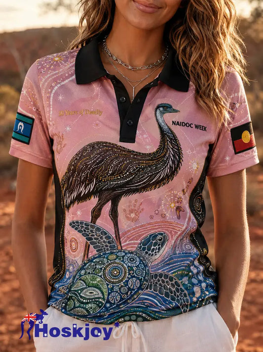 Women’s Naidoc Week Polo T-Shirt - A / S