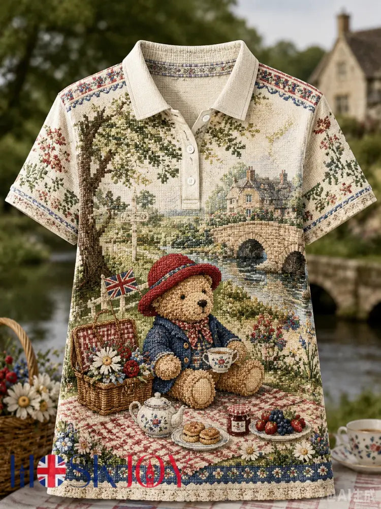 Women’s Paddington Bear Polo T-Shirt - A / S