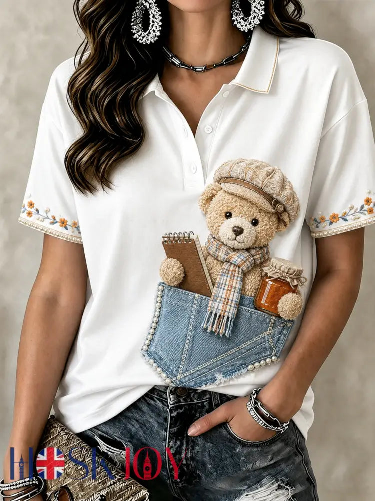 Women’s Paddington Bear Polo T-Shirt - A / S