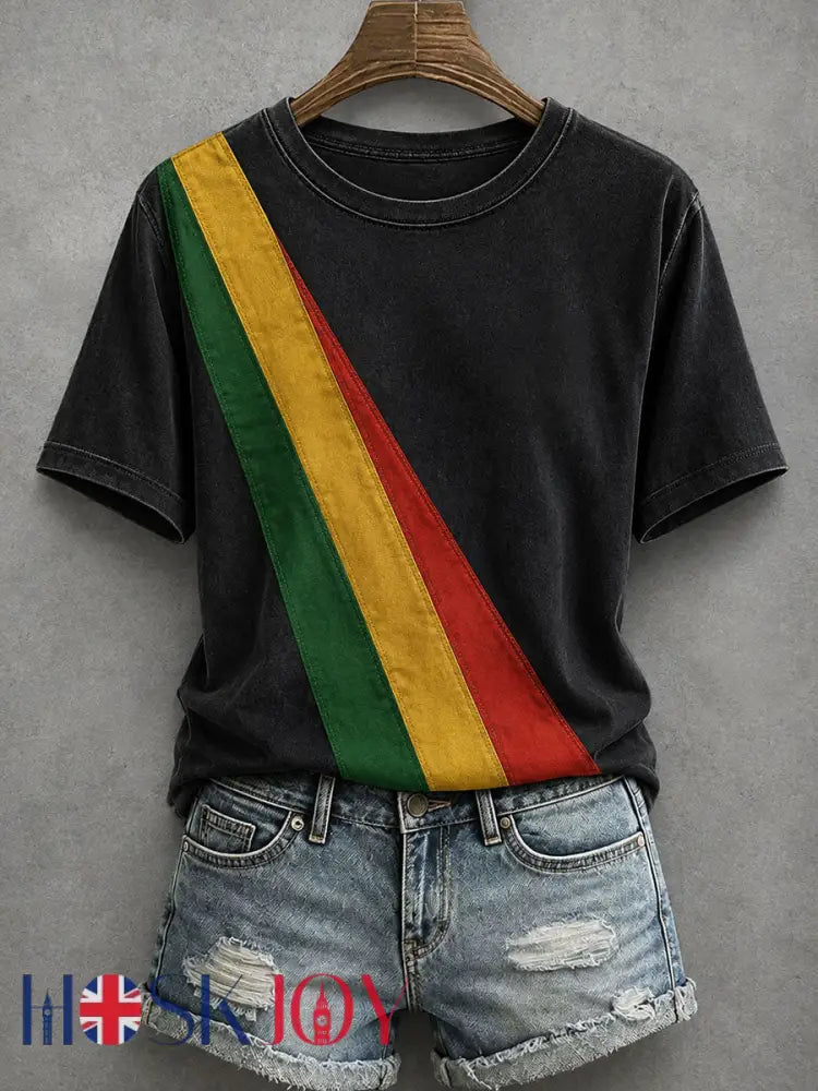 Women’s Reggae Inspired T-Shirt - Black / S