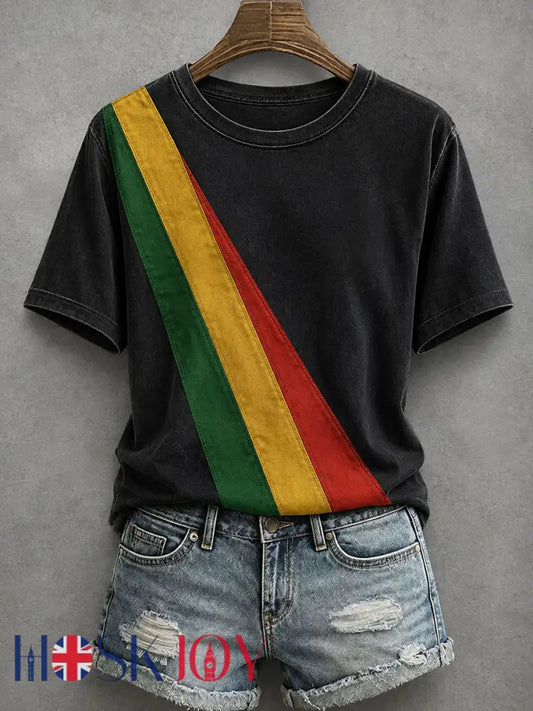 Women’s Reggae Inspired T-Shirt - Black / S