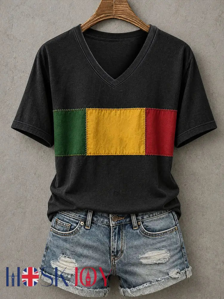 Women’s Reggae Inspired T-Shirt - Black / S