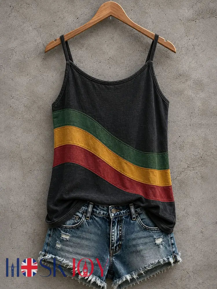 Women’s Reggae Inspired Tank Top - Black / S