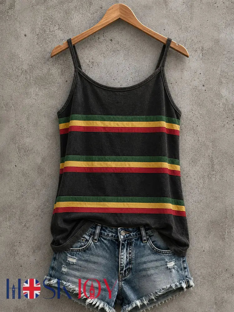 Women’s Reggae Inspired Tank Top - Black / S