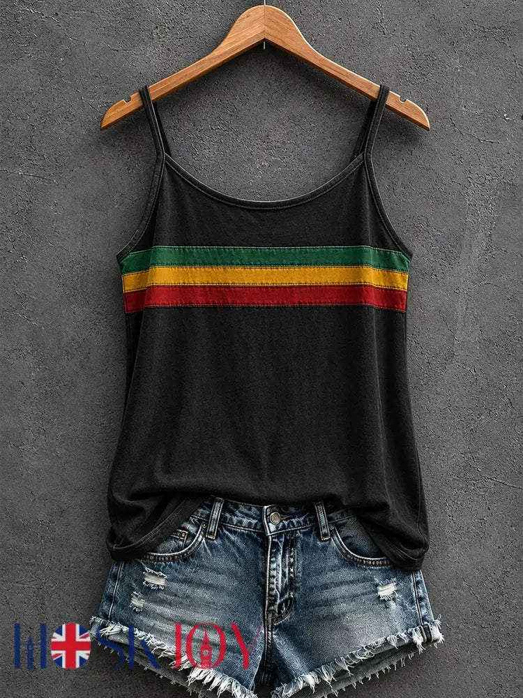 Women’s Reggae Inspired Tank Top - Black / S