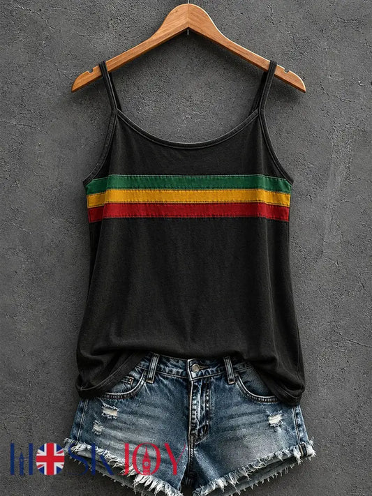 Women’s Reggae Inspired Tank Top - Black / S