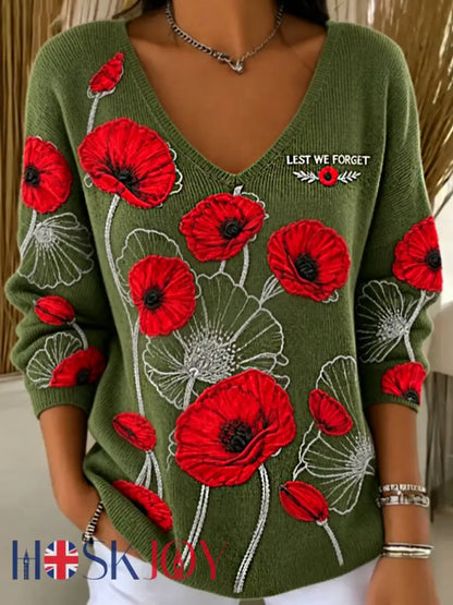 Women’s Remembrance Day Lest We Forget T-shirt - Army Green / S