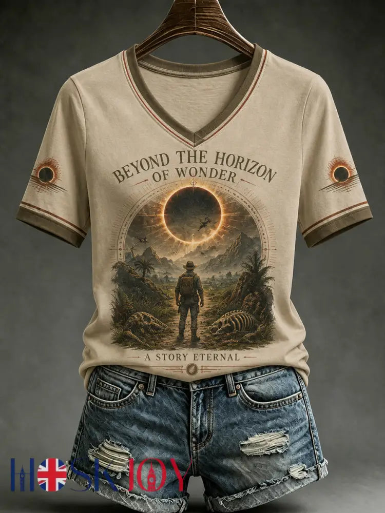 Women’s Rip NZ Jurassic Legend Printed Short Sleeve T-shirt - As picture / S