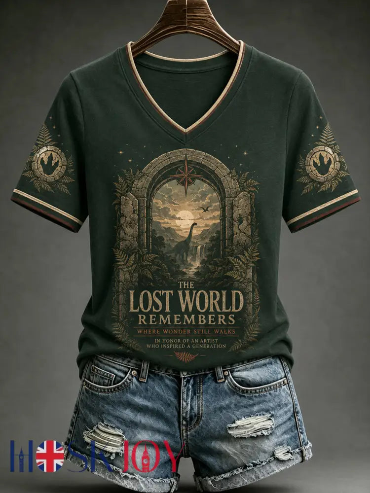 Women’s Rip NZ Jurassic Legend Printed Short Sleeve T-shirt - As picture / S