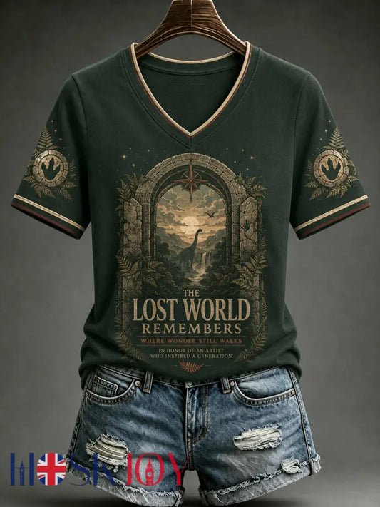 Women’s Rip NZ Jurassic Legend Printed Short Sleeve T-shirt - As picture / S