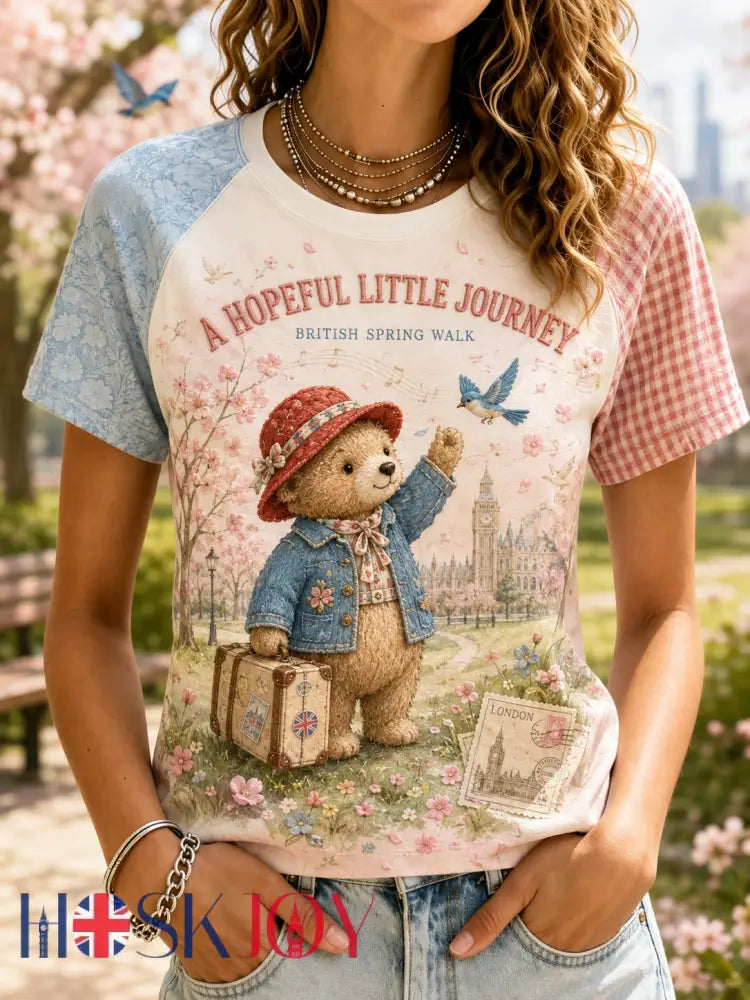 Women’s Paddington Bear Round Neck Short Sleeve T-Shirt - A / S