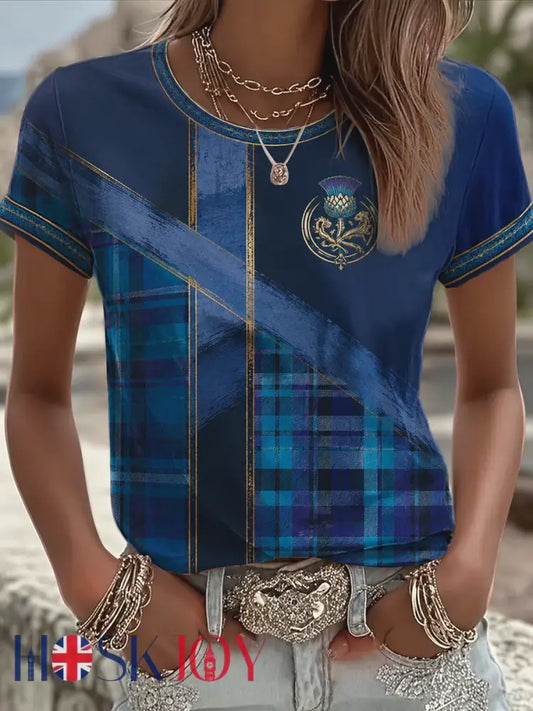 Women’s Scotland Printed short-sleeved T-shirt - As picture / S