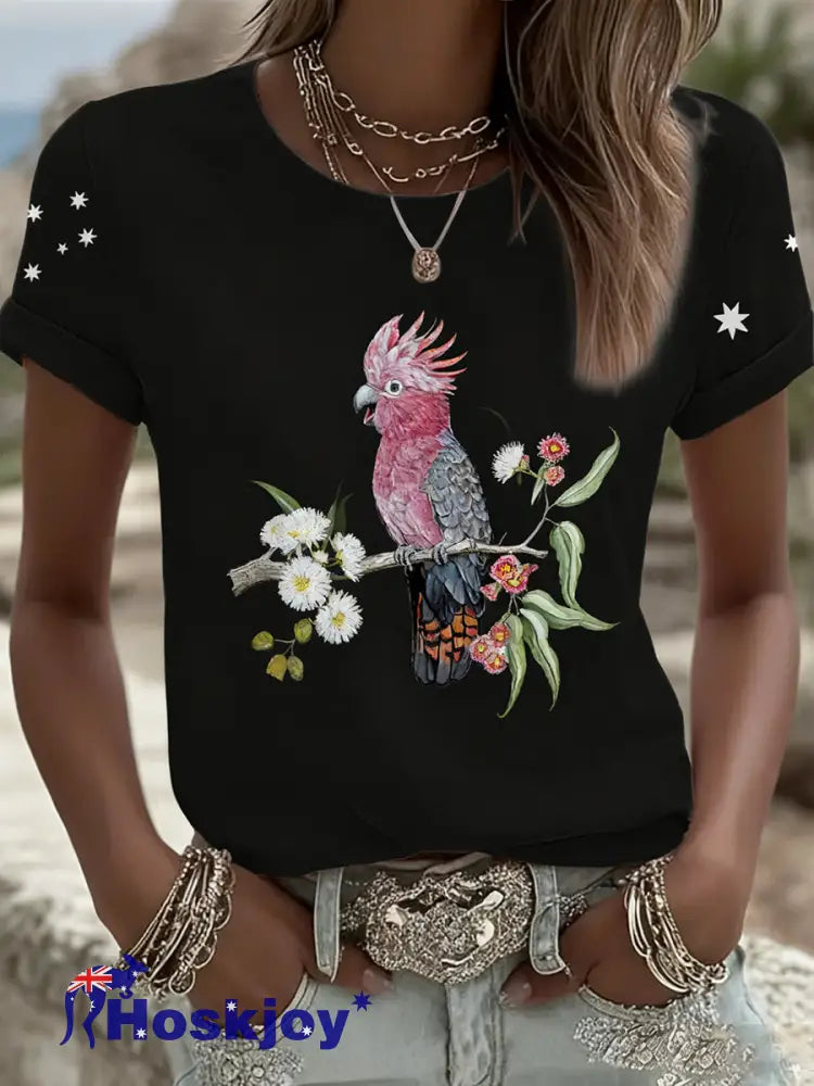Women’s Vintage Australian Holiday Casual Comfortable T-shirt A / S