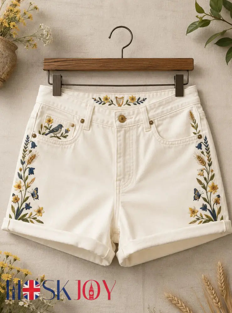 Women’s Wales Cultural Commemorative Art Print Shorts - A / S